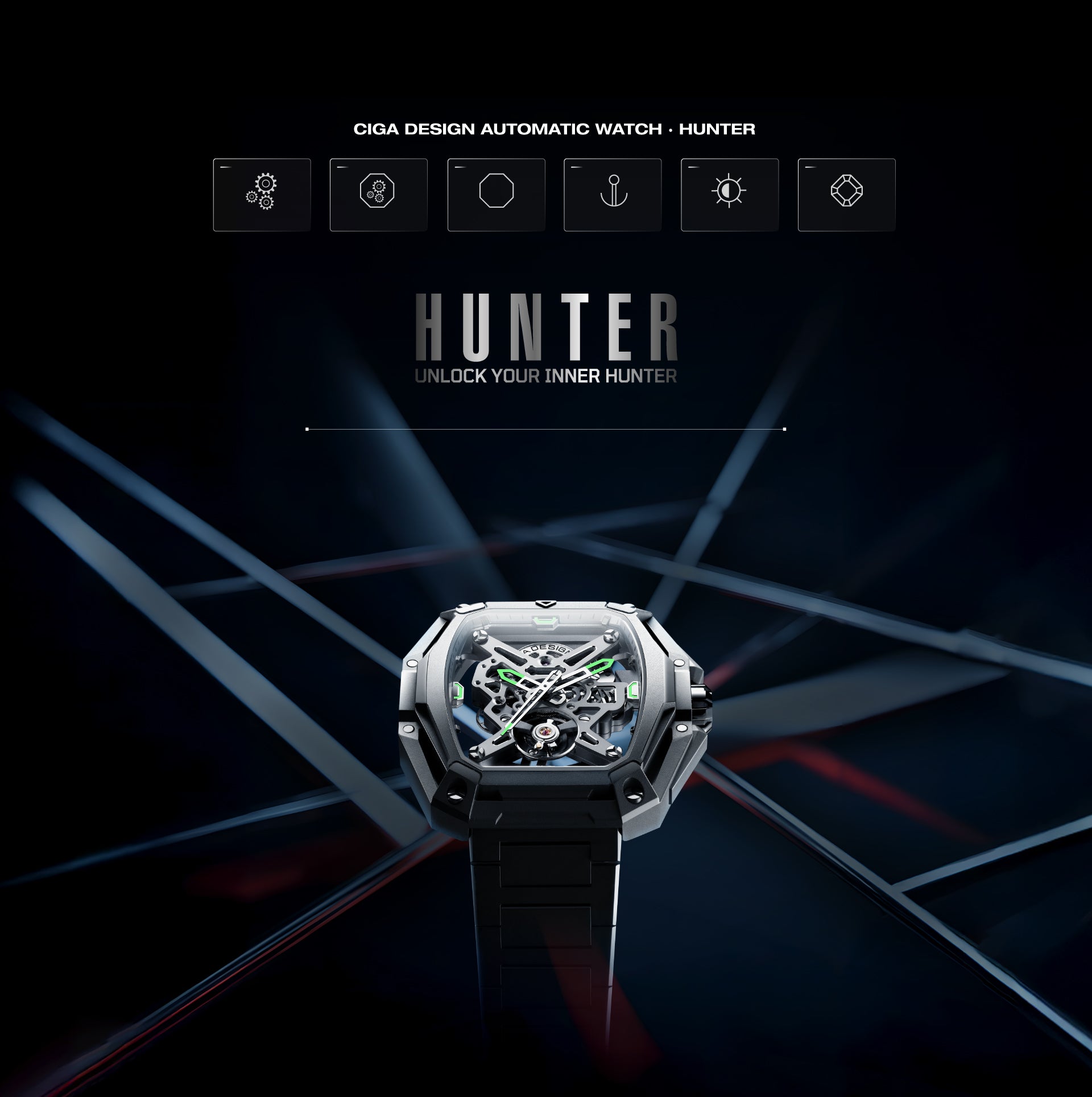CIGA design Hunter — movimento CD-07